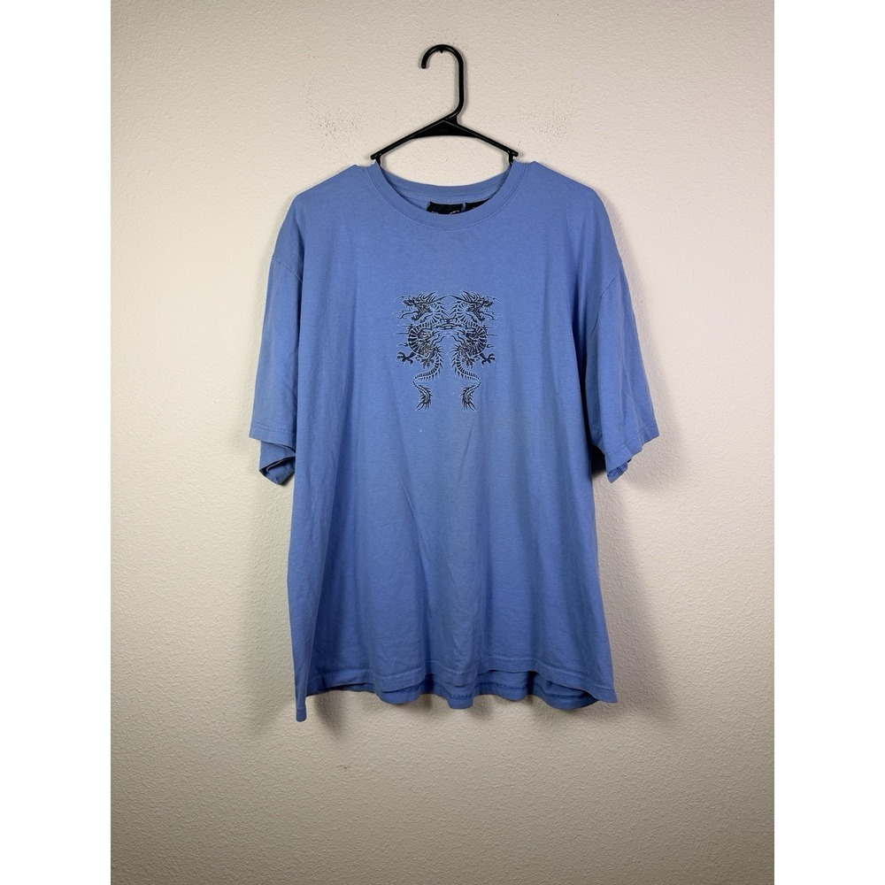 2000s Y2K dragon center logo grungy skater size XL